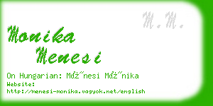 monika menesi business card